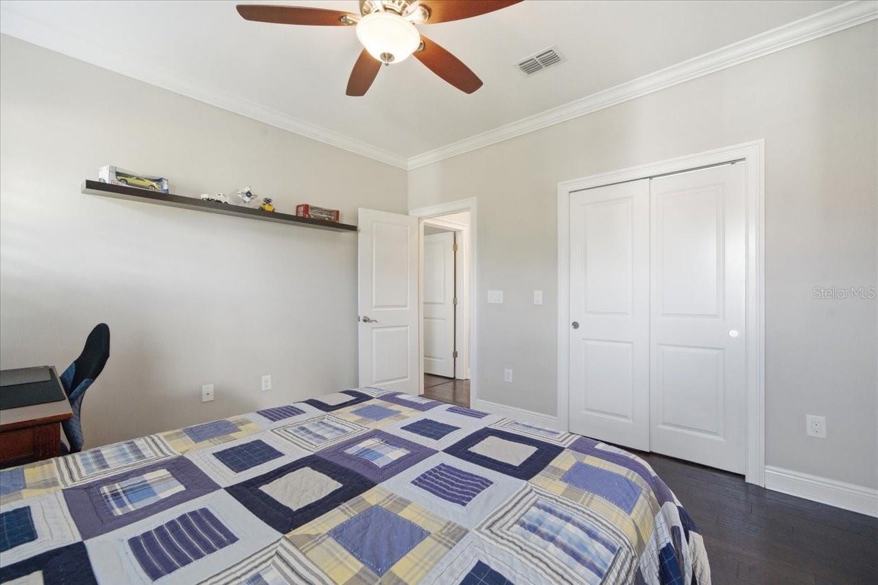 Upstairs bedroom 3 with shared Jack & Jill bath