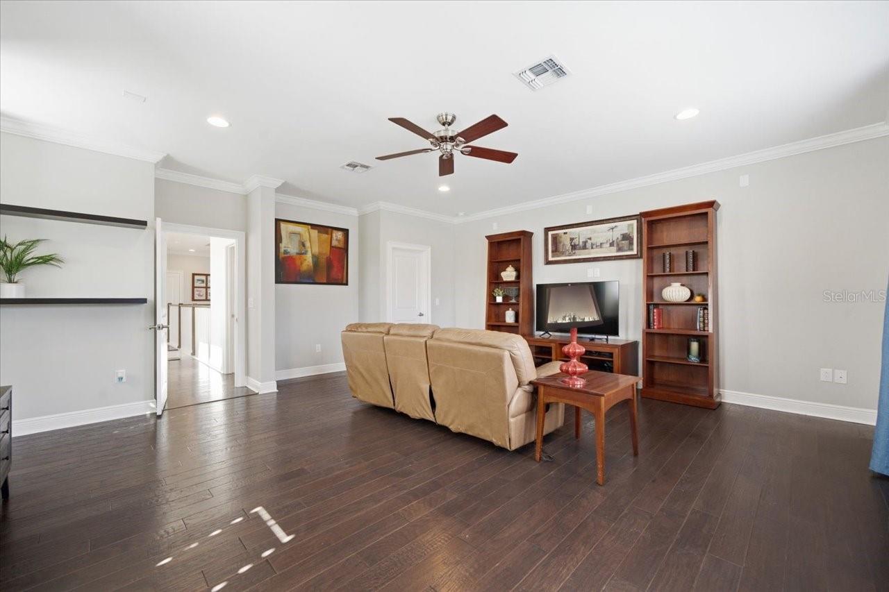 Bonus Room has large walk in closet for storage