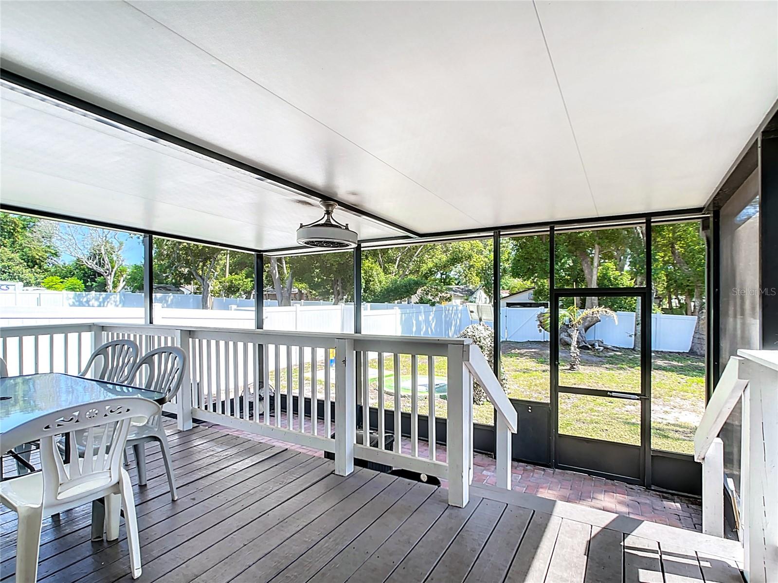 Two Level Screened Outdoor Living Space