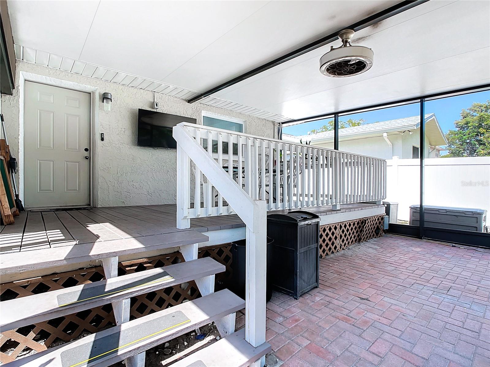 Two Level Screened Outdoor Living Space