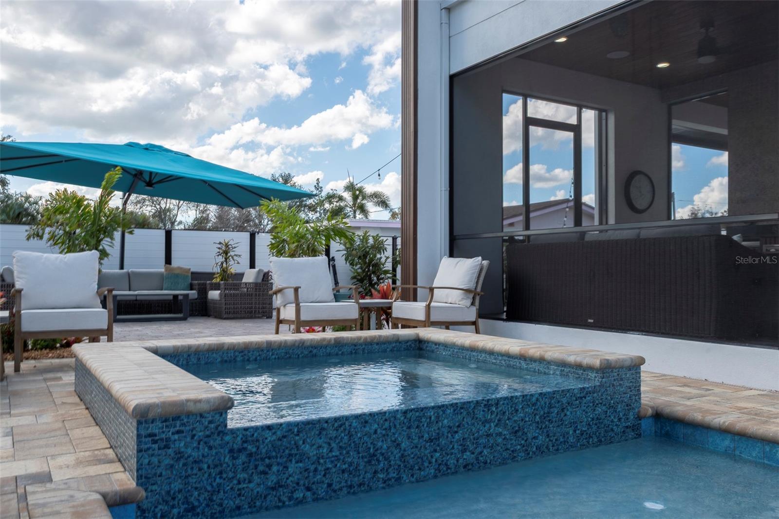 Spa with Beautiful Mosaic Tiles