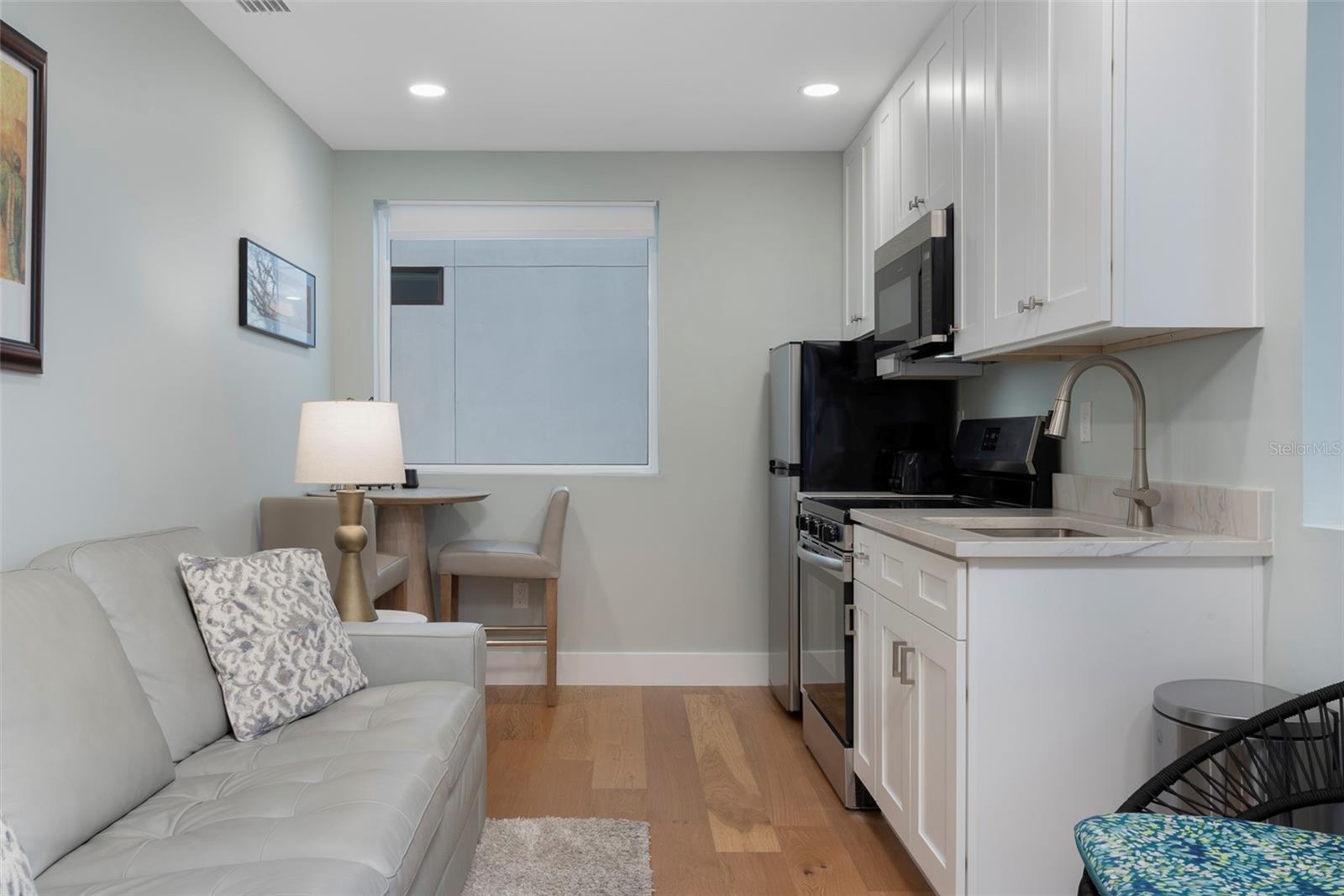 ADU Living Room and Kitchen