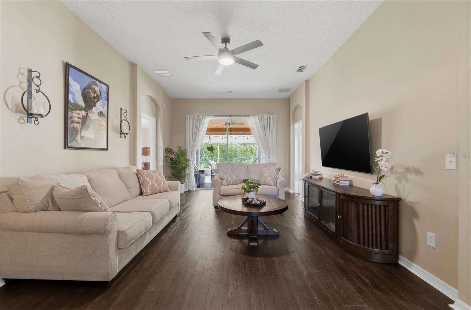 Spacious family room