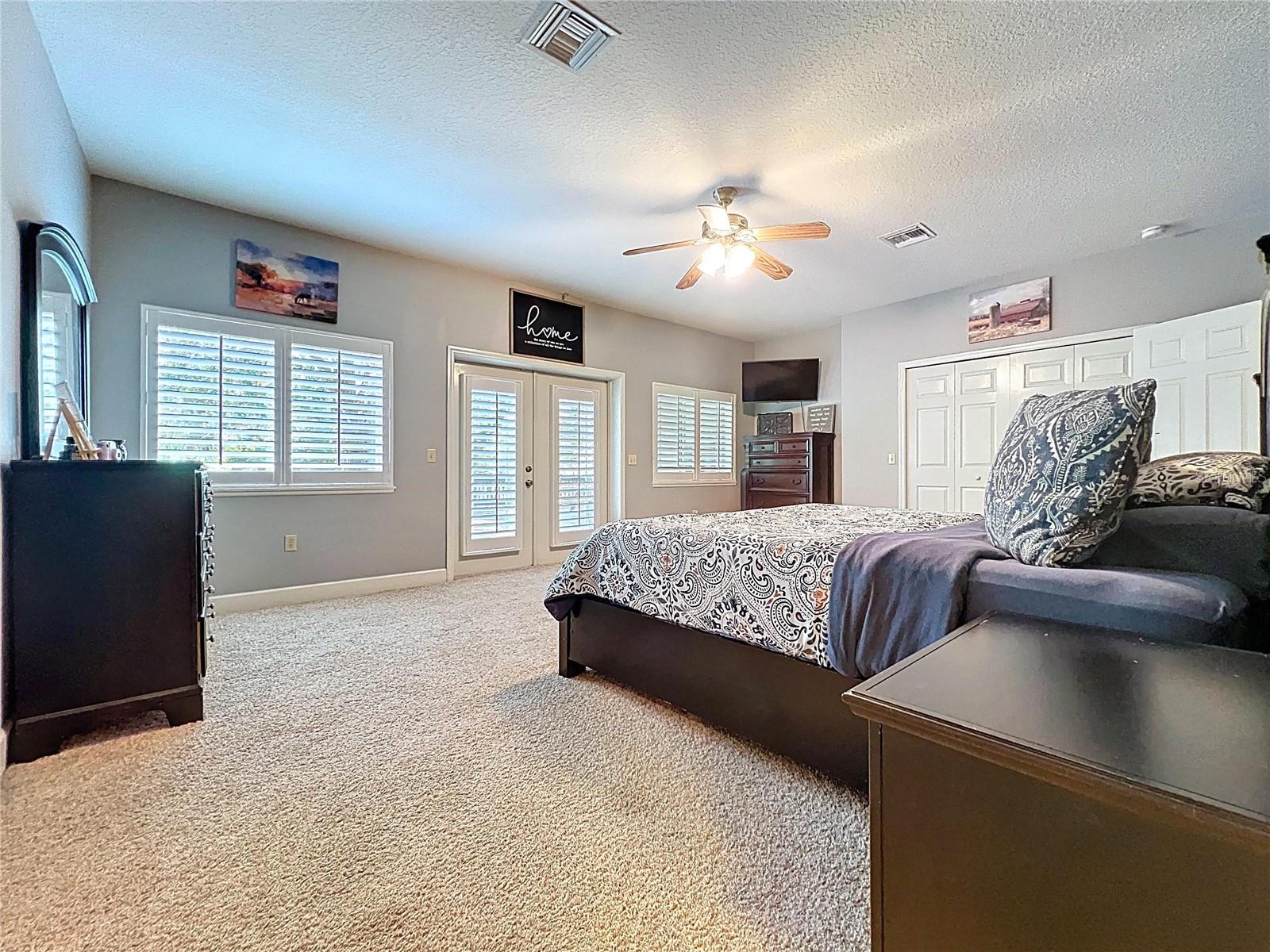 FRENCH DOORS LEAD TO BACK DECK