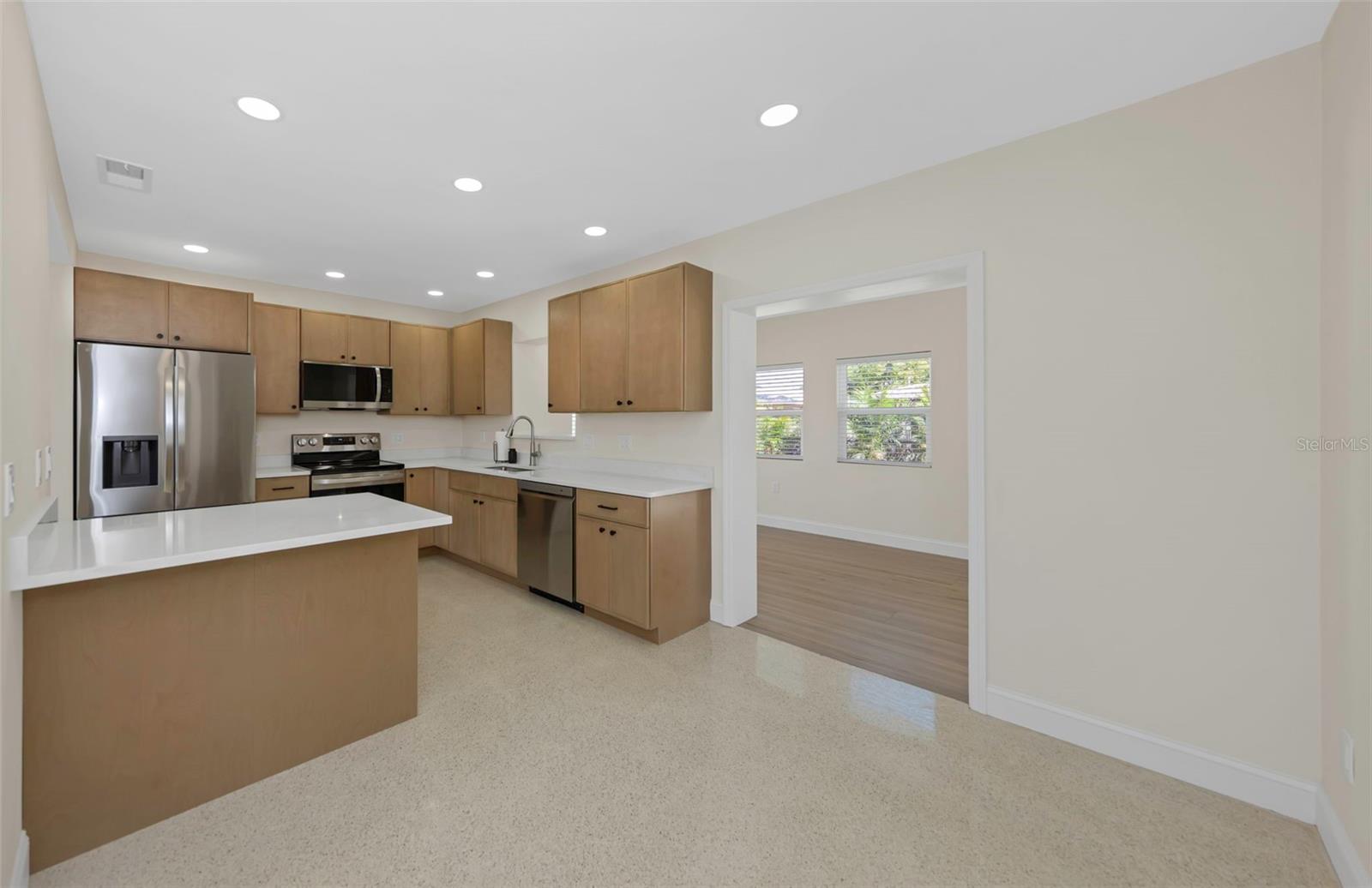 Fully updated kitchen with brand new LG stainless-steel appliances.