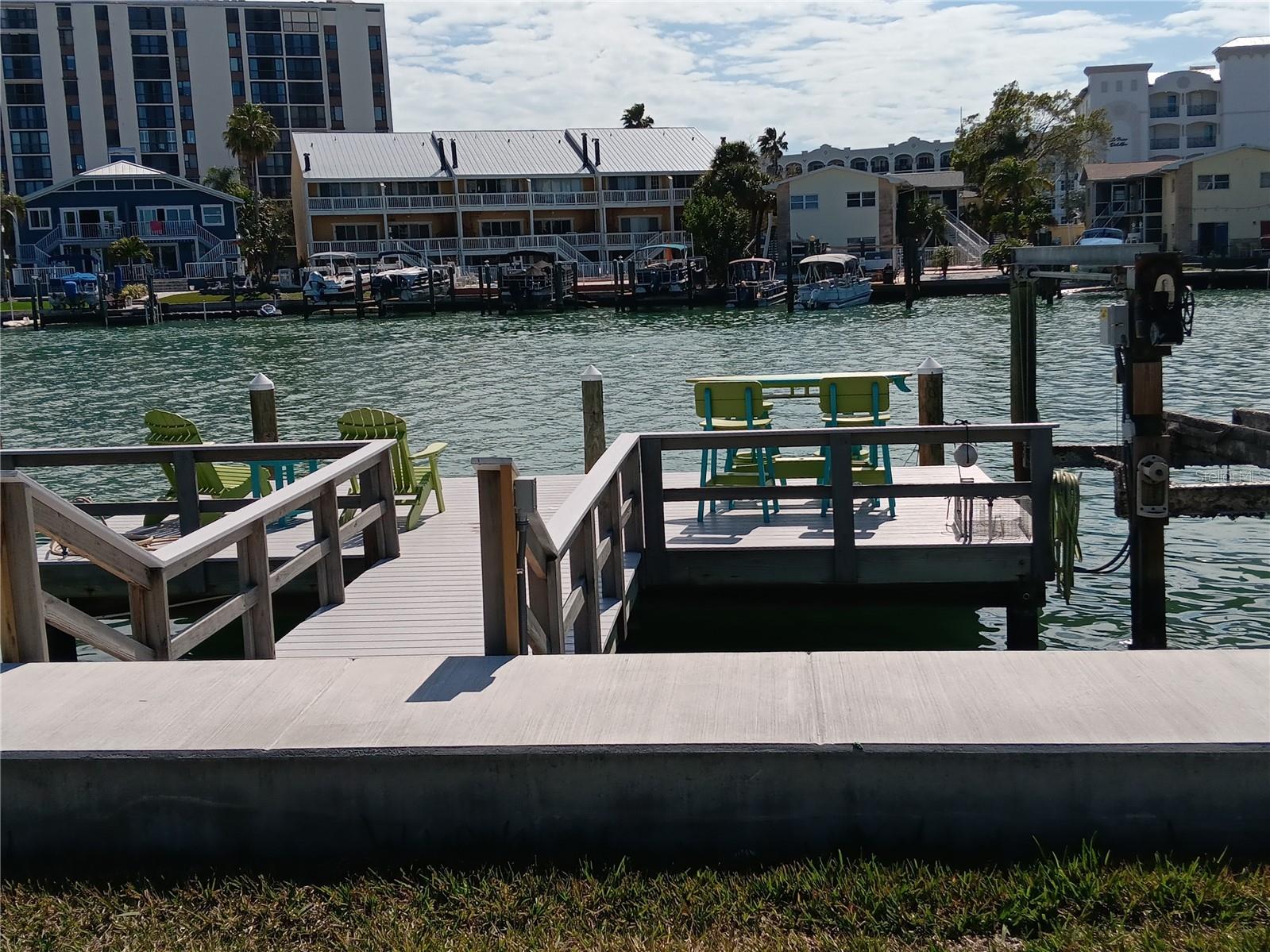 DOCK WITH BOAT SLIPS