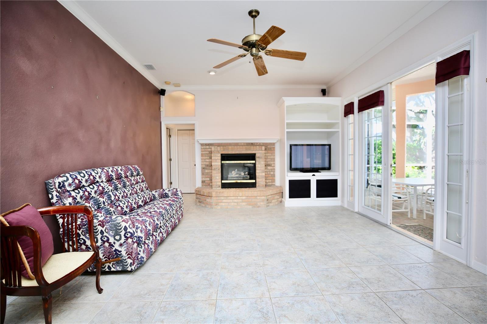 Family Room open to the patio area