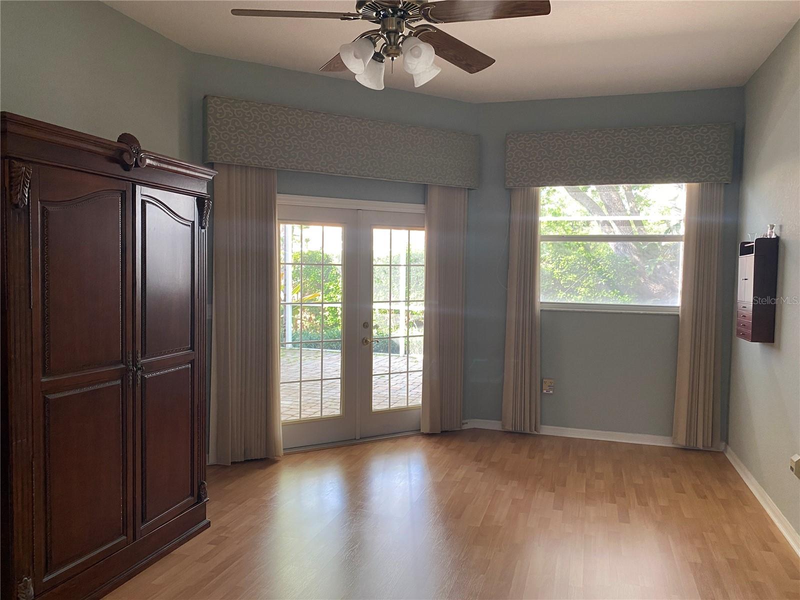 Master Bedroom with French doors
