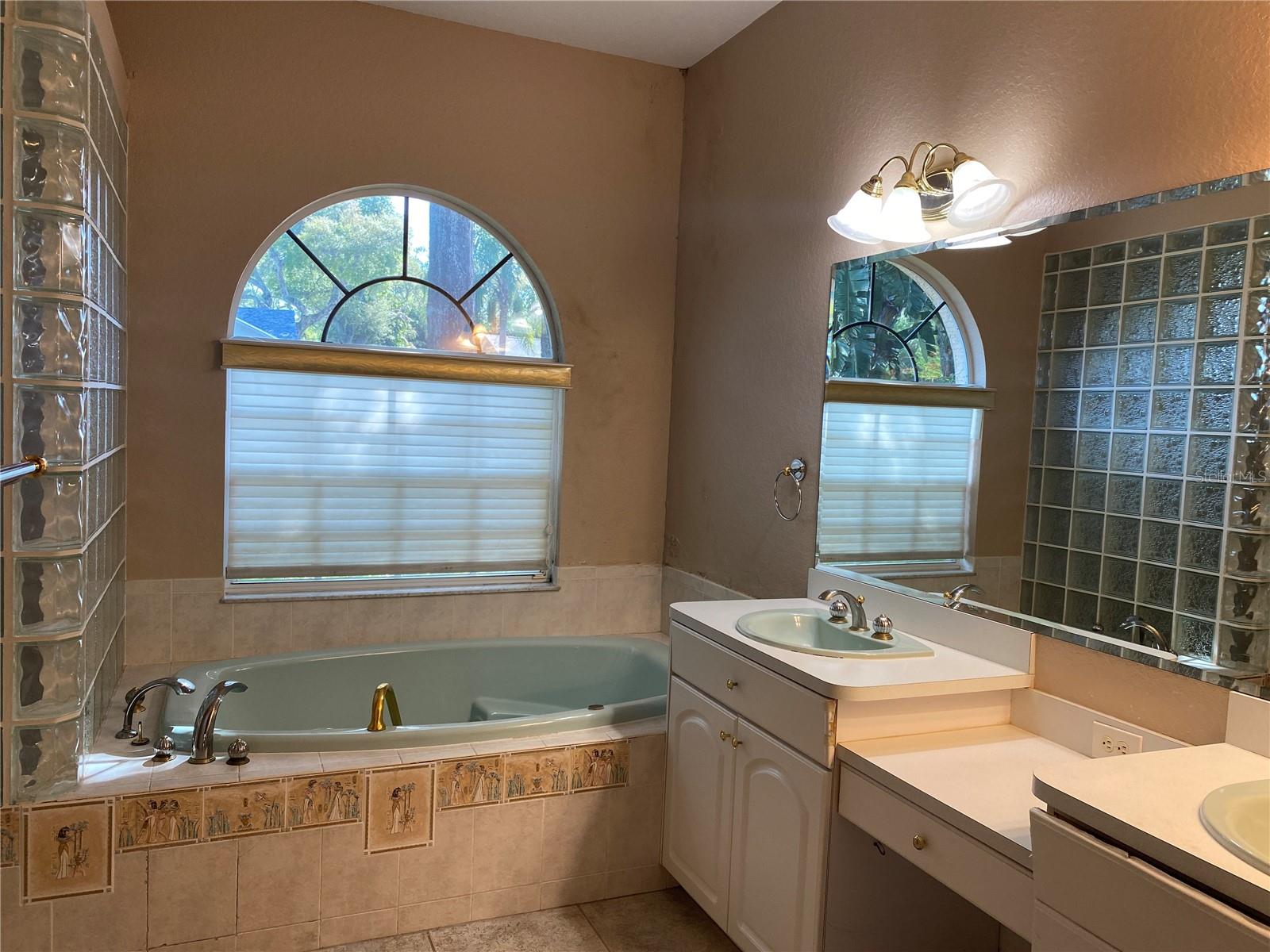 Master bath with double sinks