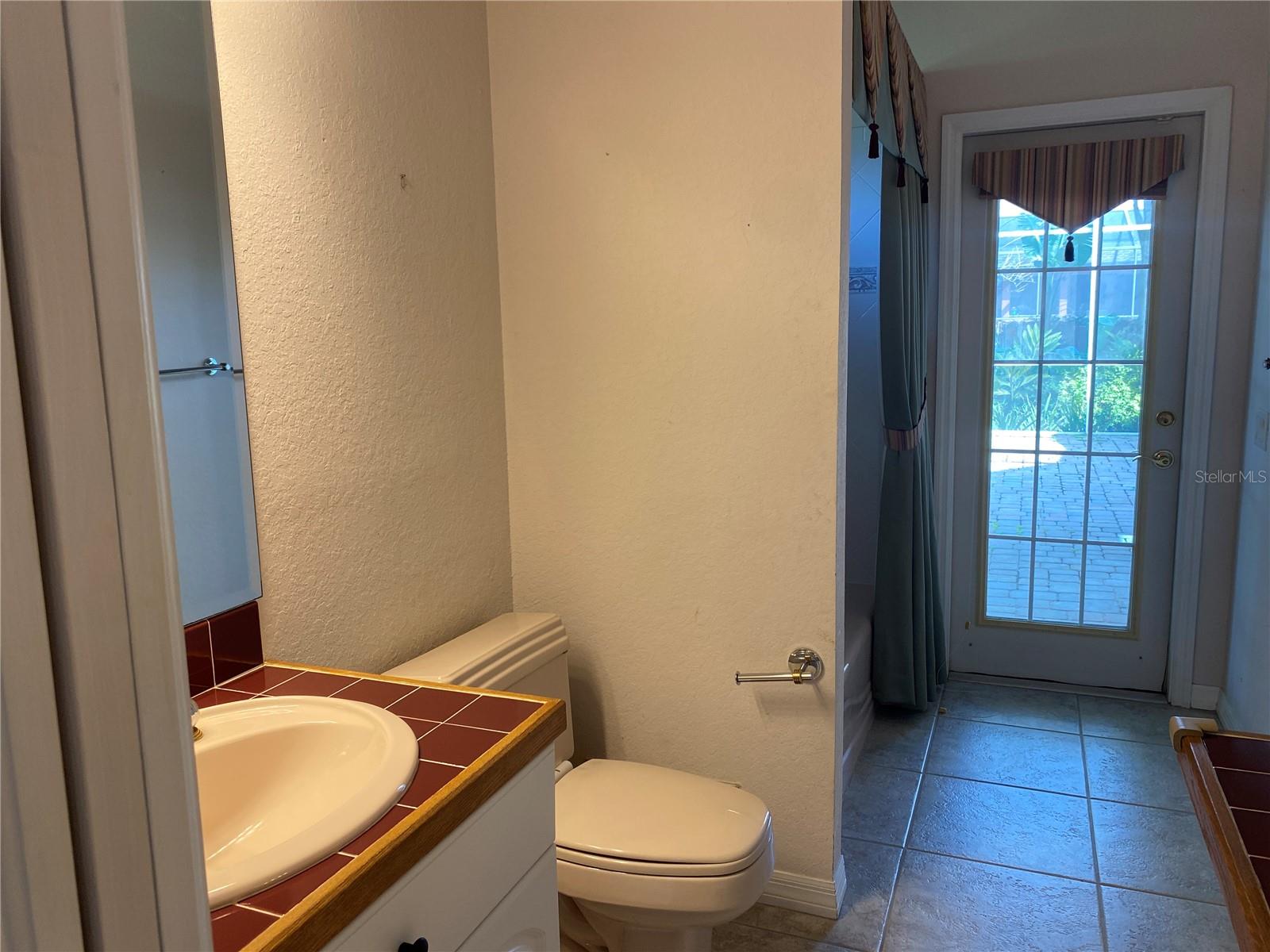 3rd bathroom off of 3rd bedroom with private entrance