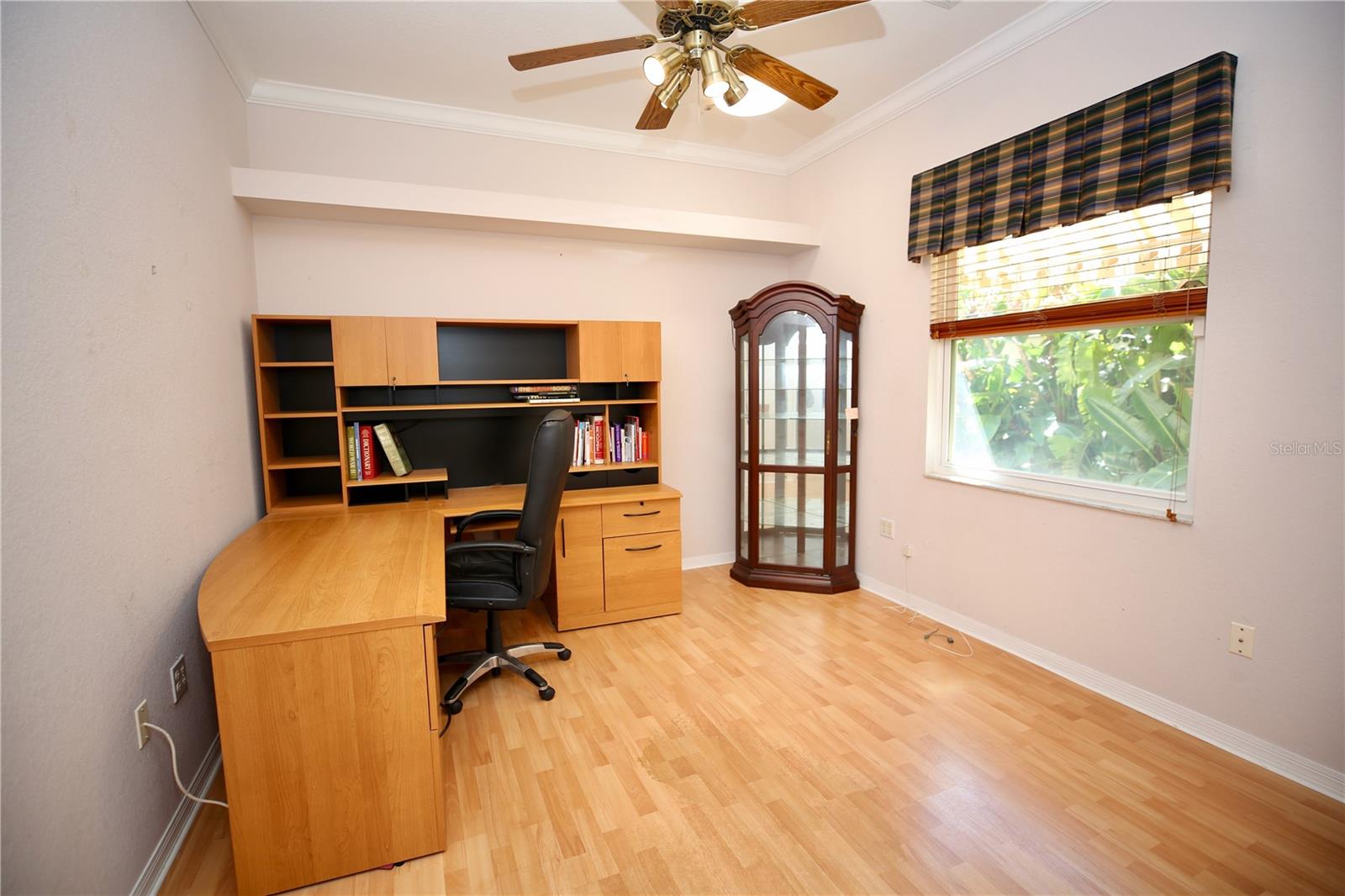 Home Office with high ceilings