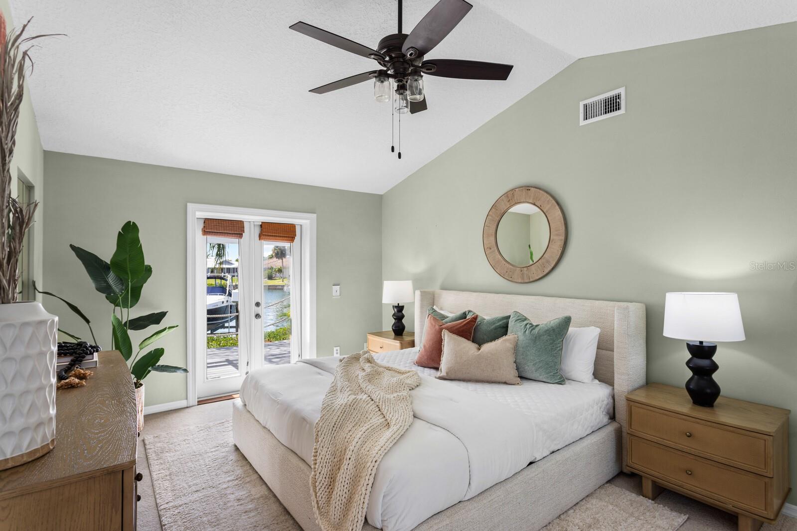 Sunset views from the master