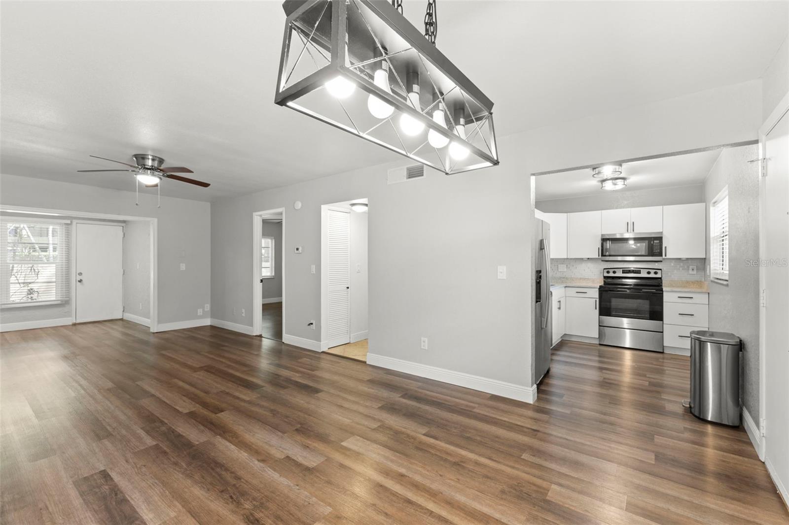 Luxury vinyl flooring throughout