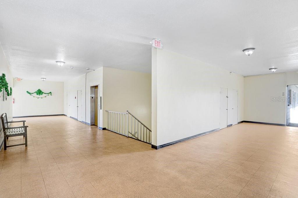 TB8482210 - hallways always decorated, elevator & stairs