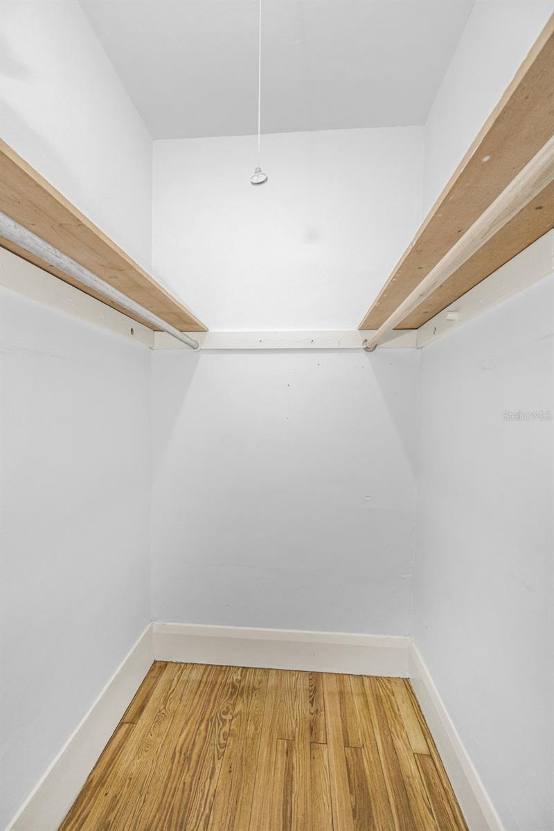 Closet in primary bedroom