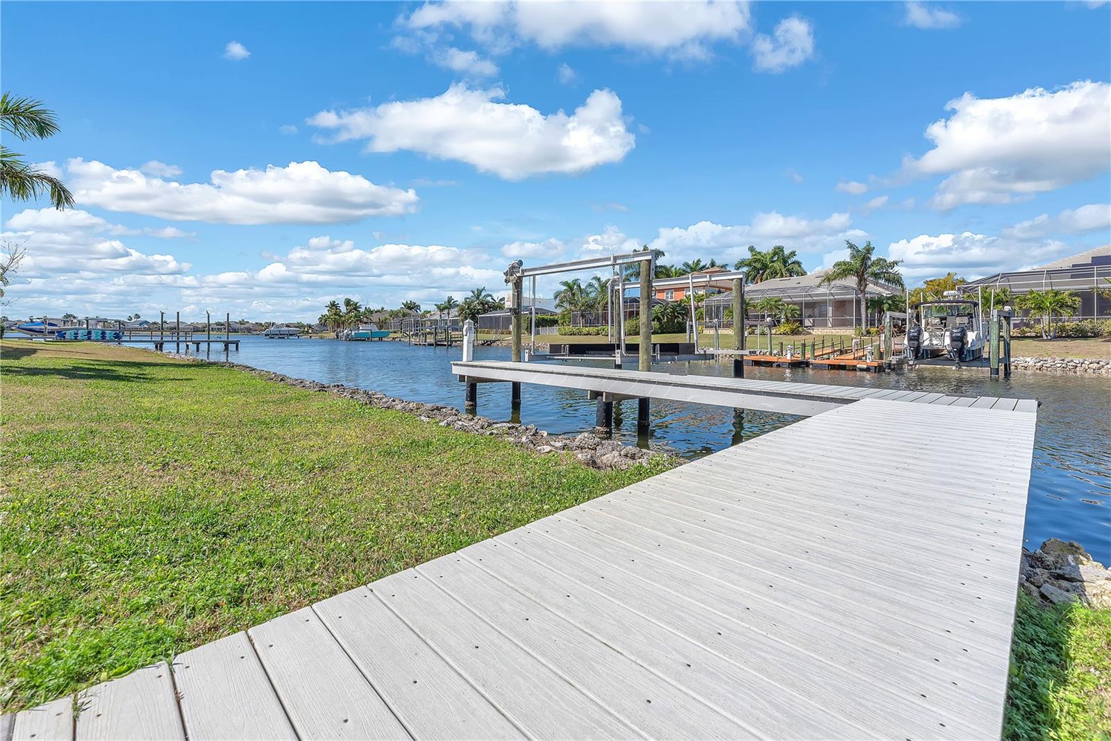 Maintenance free composite deck.