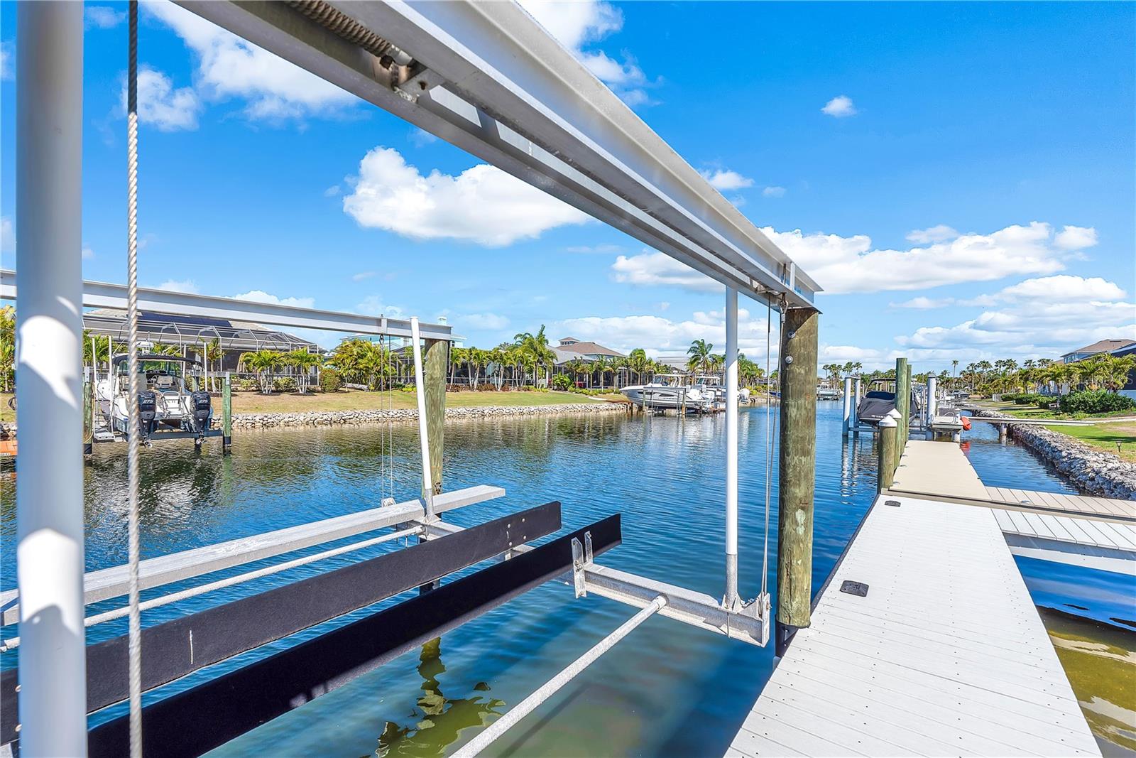 Equipped with a 10,000-pound boat lift, it provides direct access to open water and endless adventure.