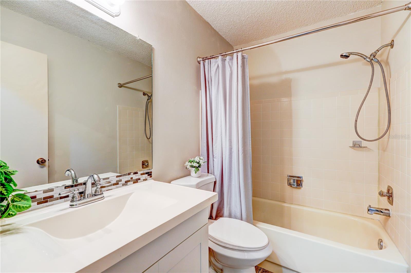 Upgraded guest bathroom