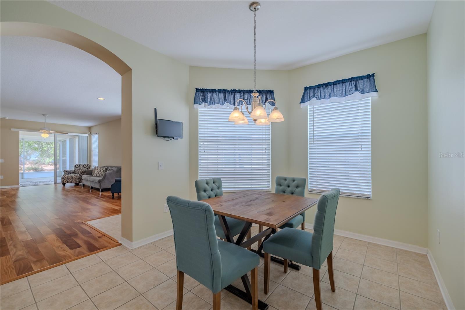 Dinette area. TV is included.