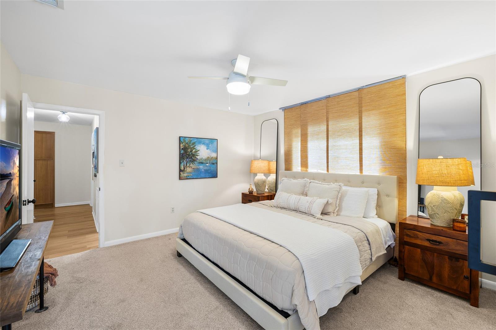 Primary Bedroom with new luxury carpet