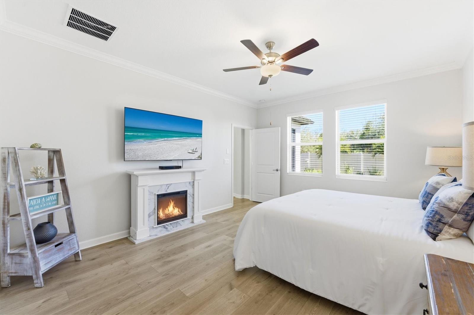 Primary Bedroom with Fireplace