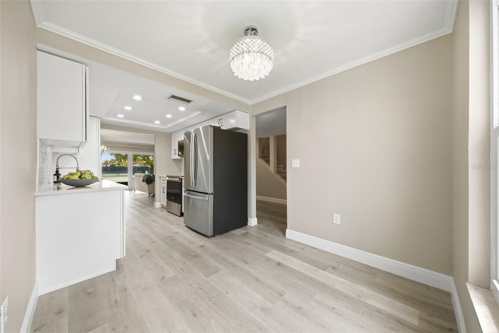 Kitchen dining area.