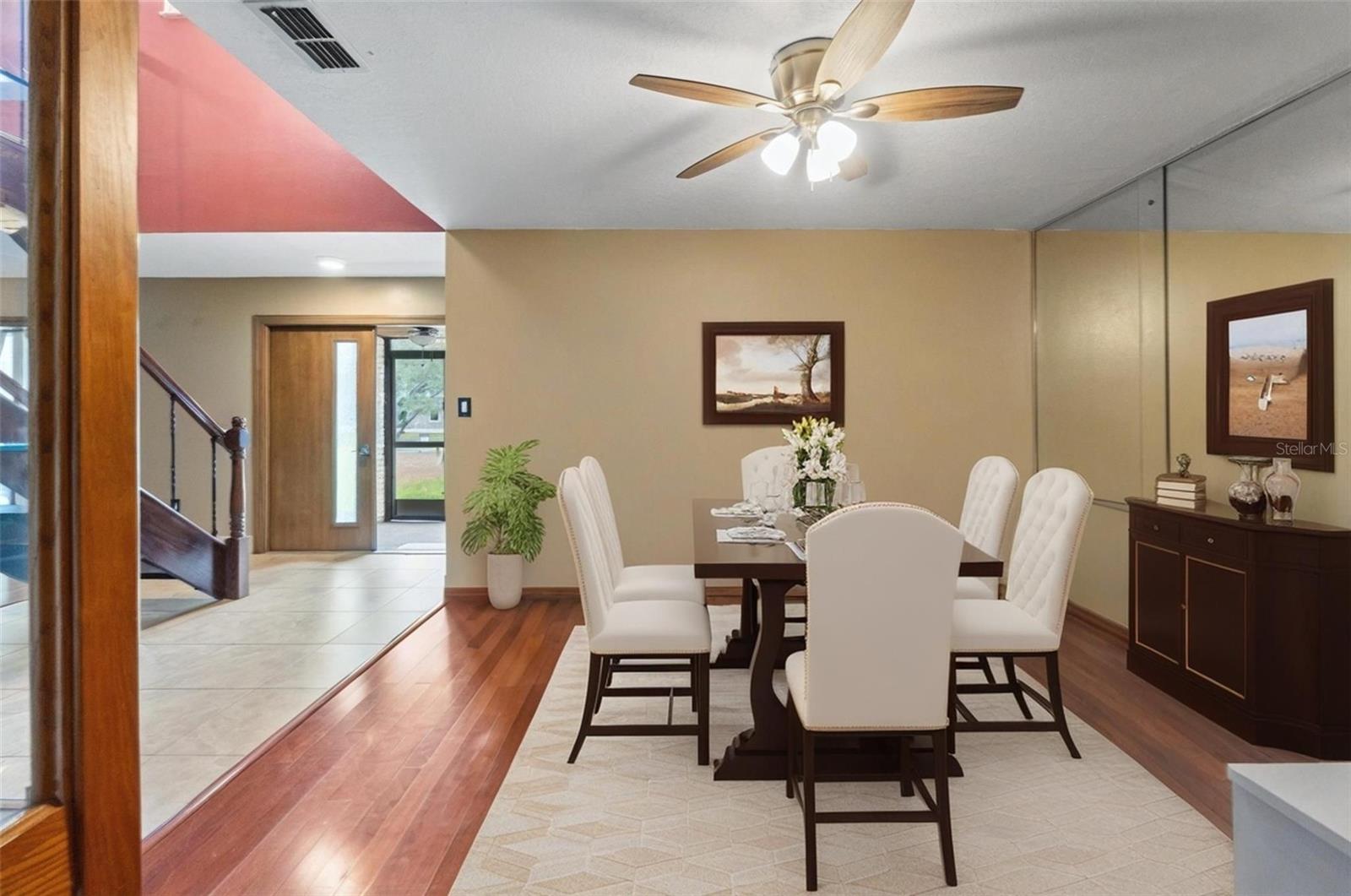 formal dining room in primary residence
