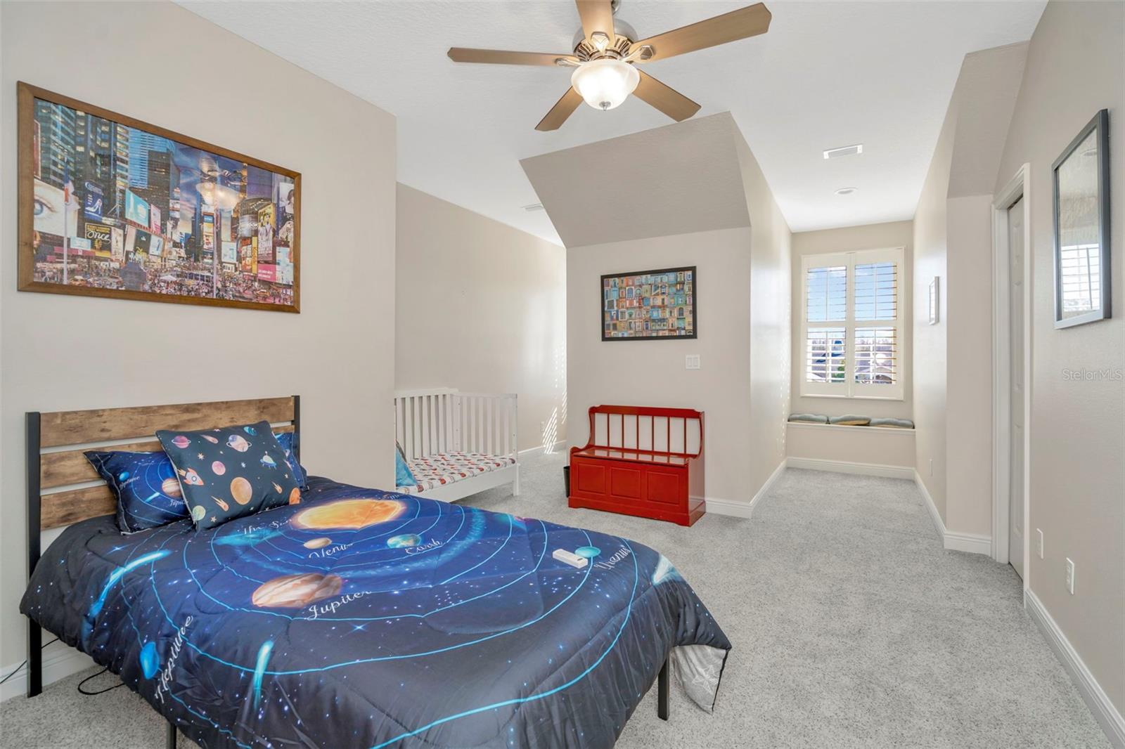 Bedroom 3 with double closets.