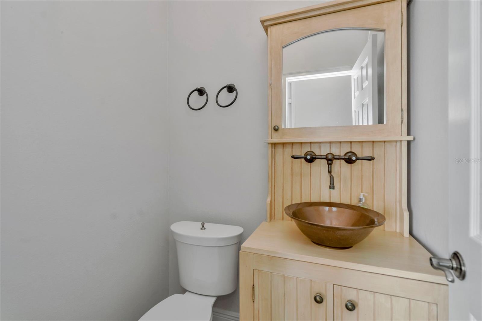 Downstairs 1/2 bath.