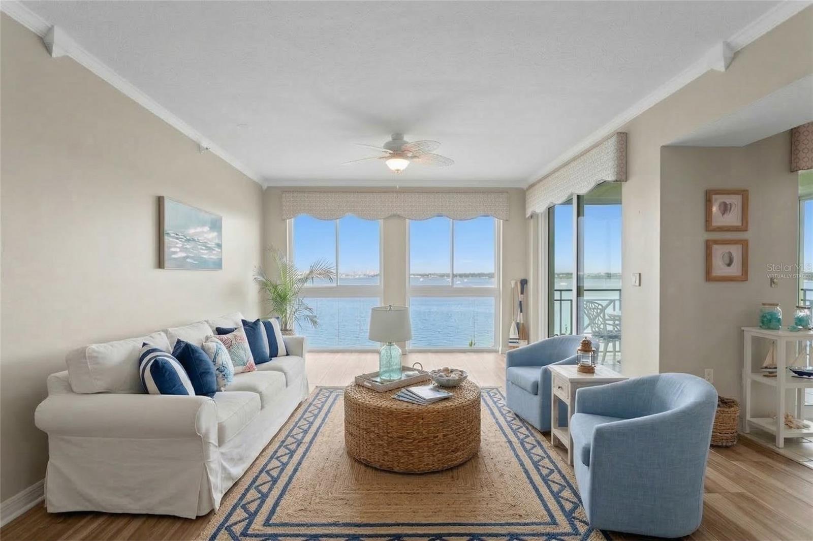 Virtually Staged Living Room