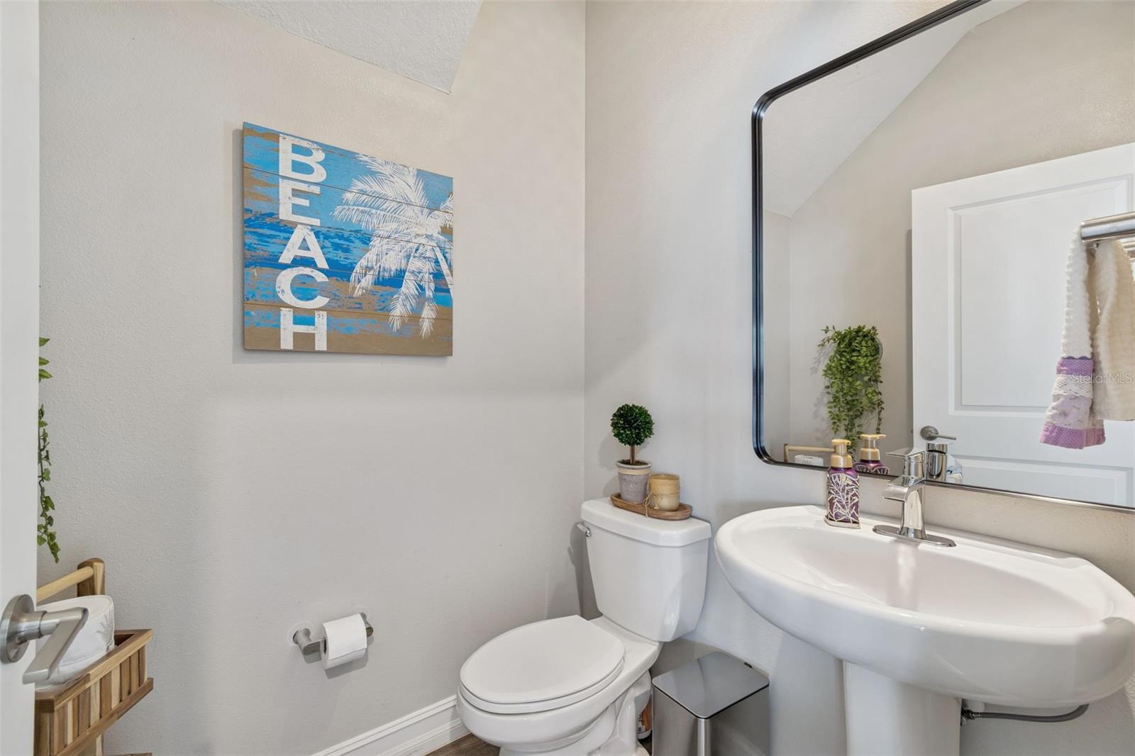 Half bathroom downstairs