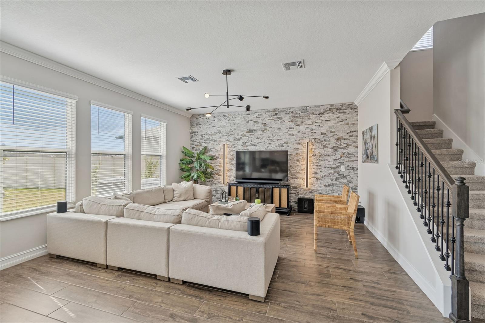 Living room with amazing natural light