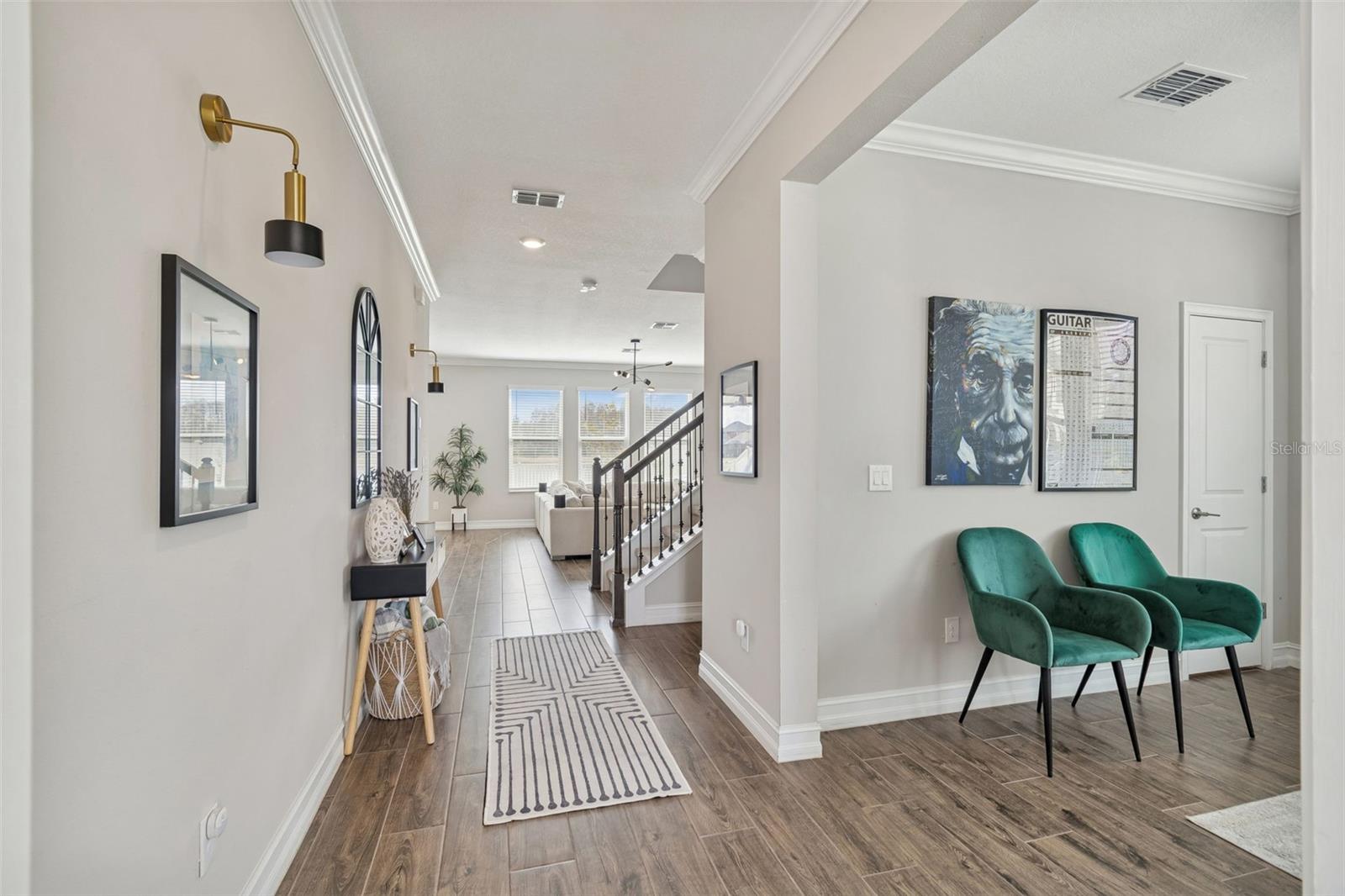 Entrance to den / office