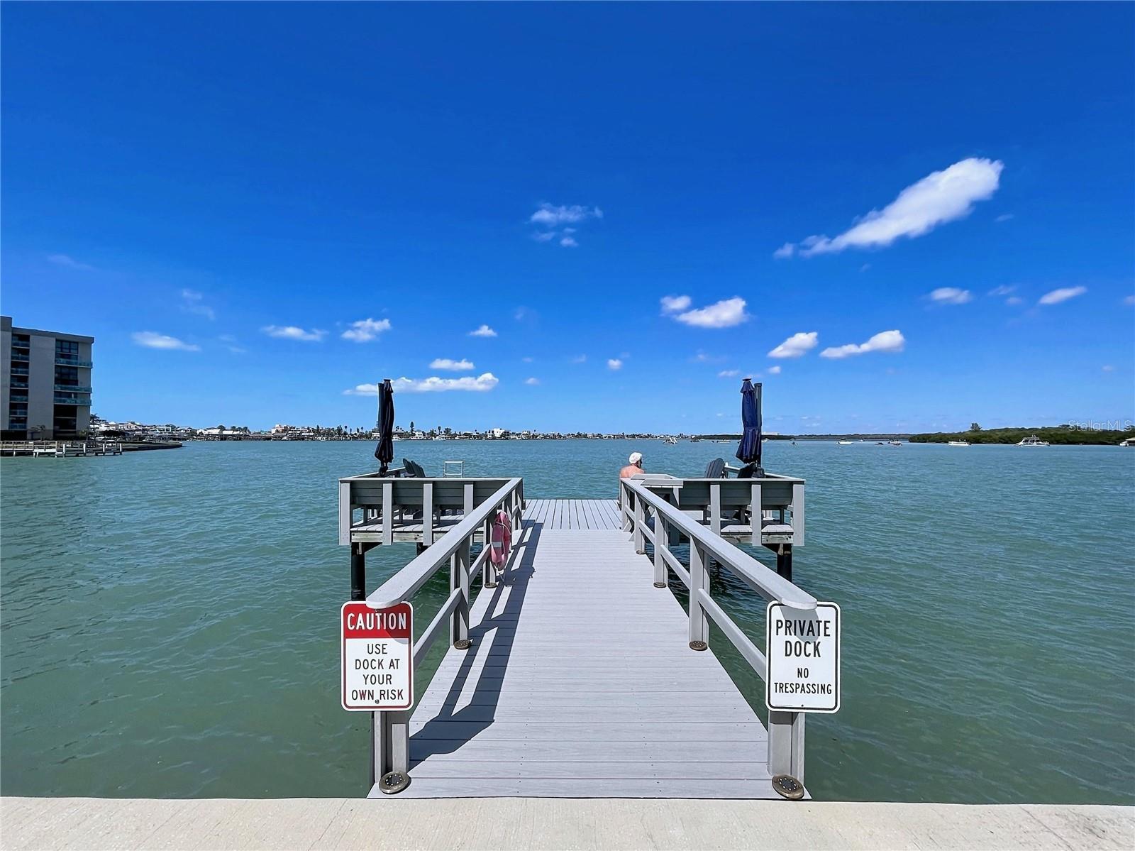 Pull up with your boat to pick up friends and family.