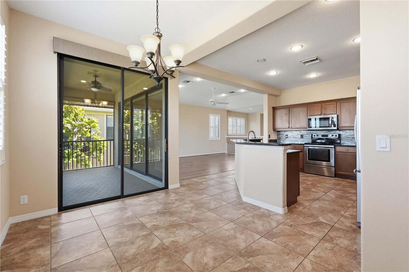 Screen enclosed balcony