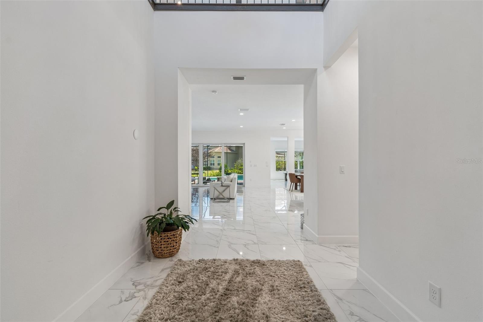 This immense foyer is waiting for your final touch!
