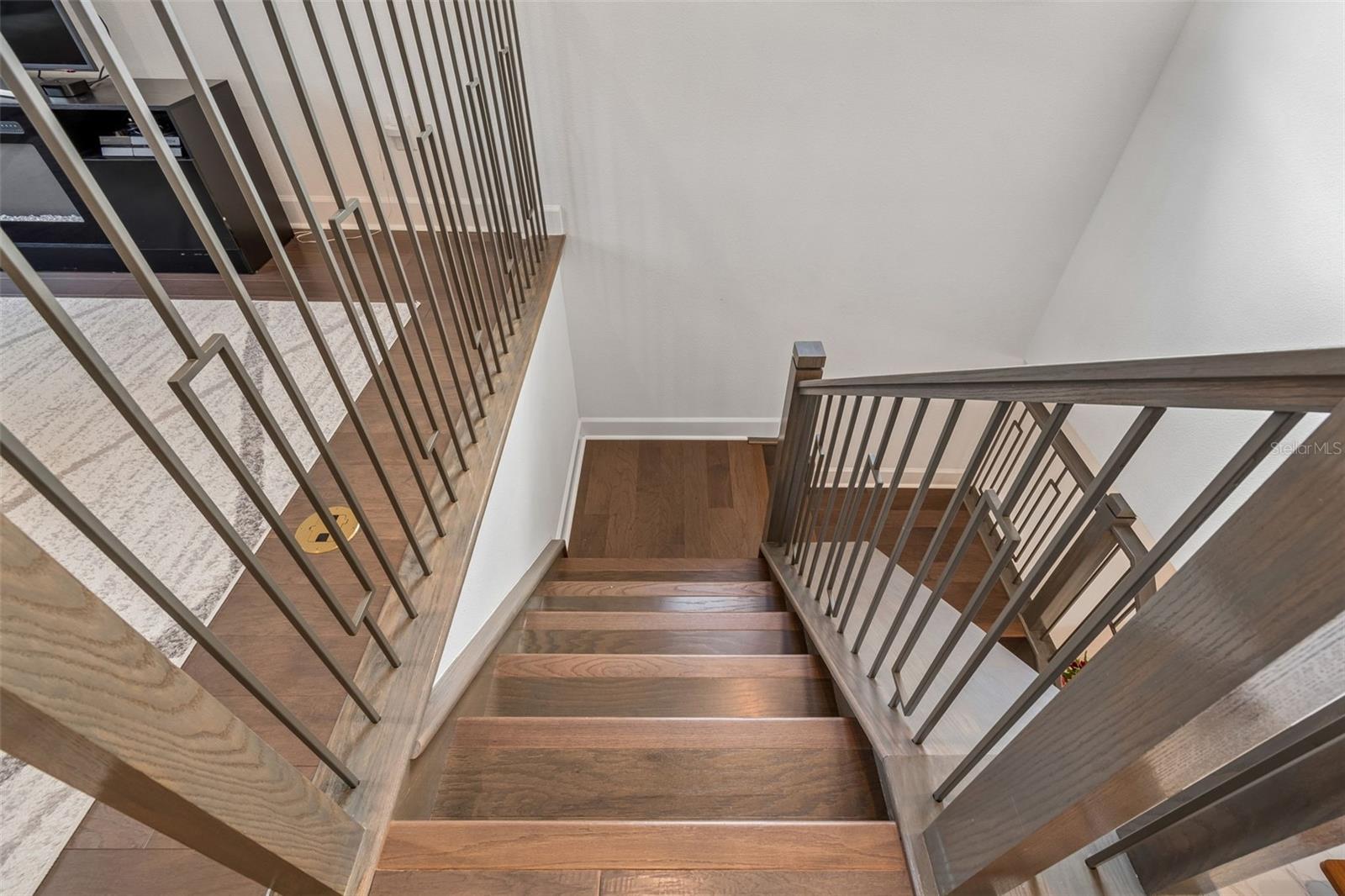 Gorgeous wood flooring on the stairwell and upstairs loft and hallways!