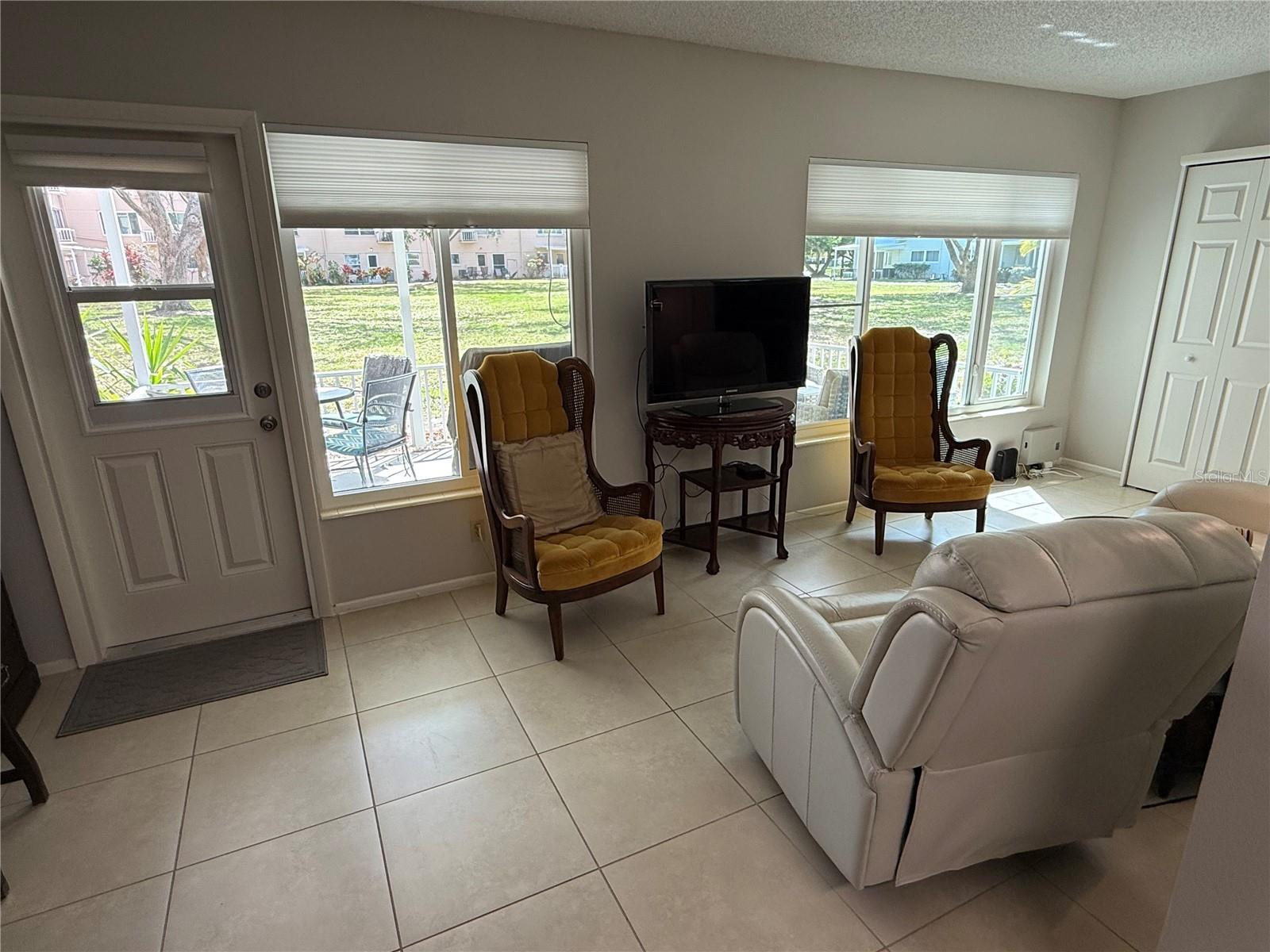 Large Florida room with impact-rated windows