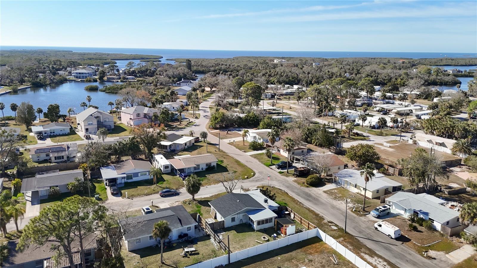Aerial West - Gulf in the distance