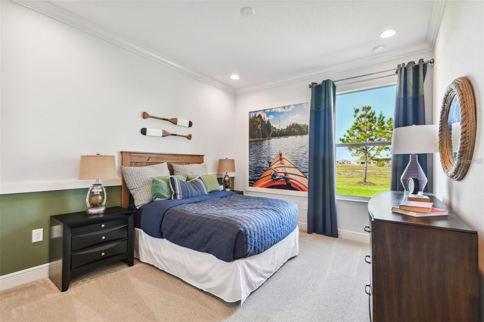 Model Home Furnished Bedroom for visualization