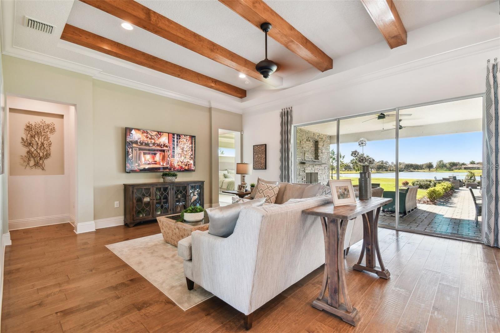 Model Home Furnished Great Room for visualization