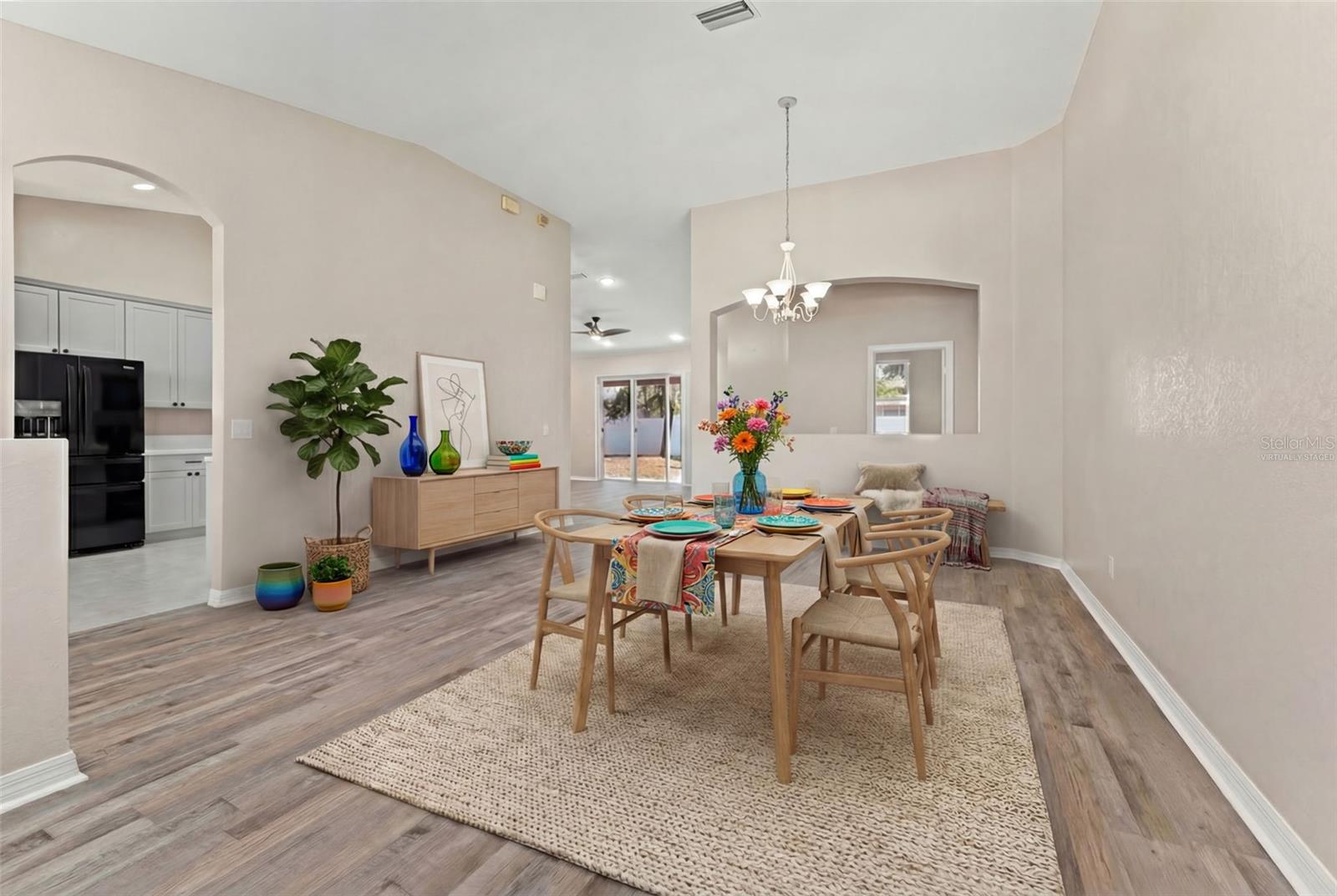 Virtually Staged Dining Room