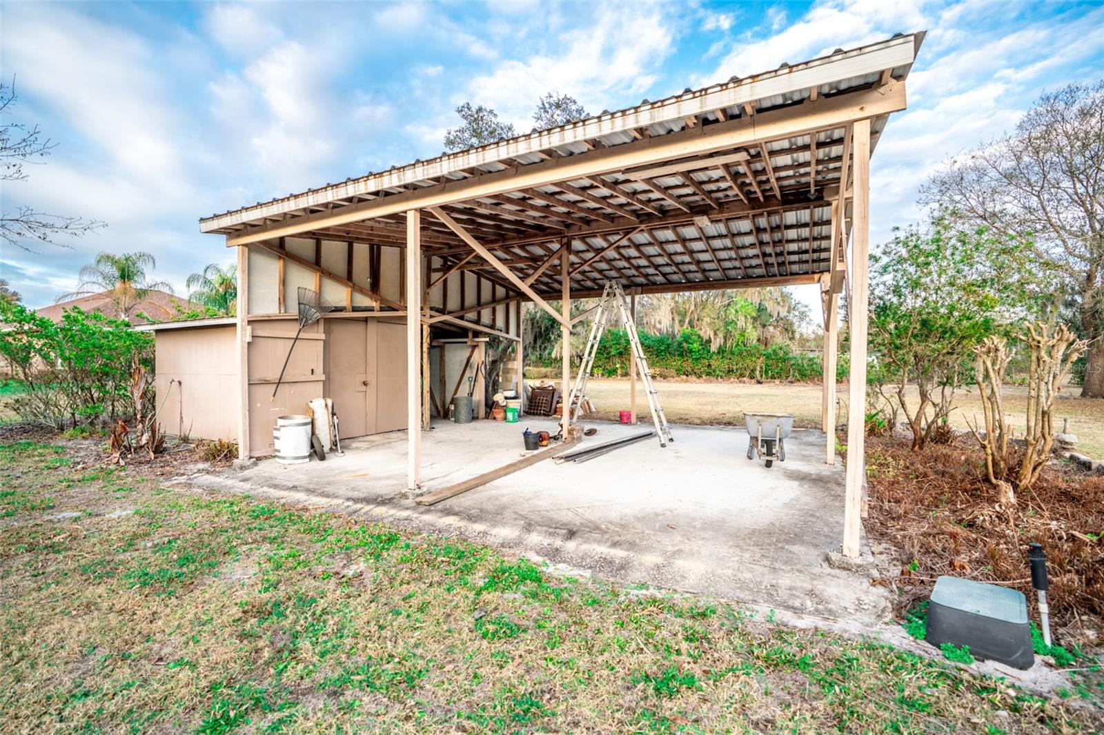 Outside barn and storage