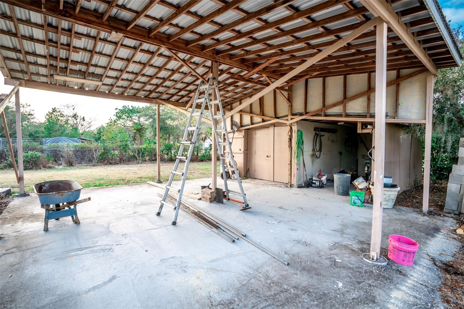 Outside barn and storage