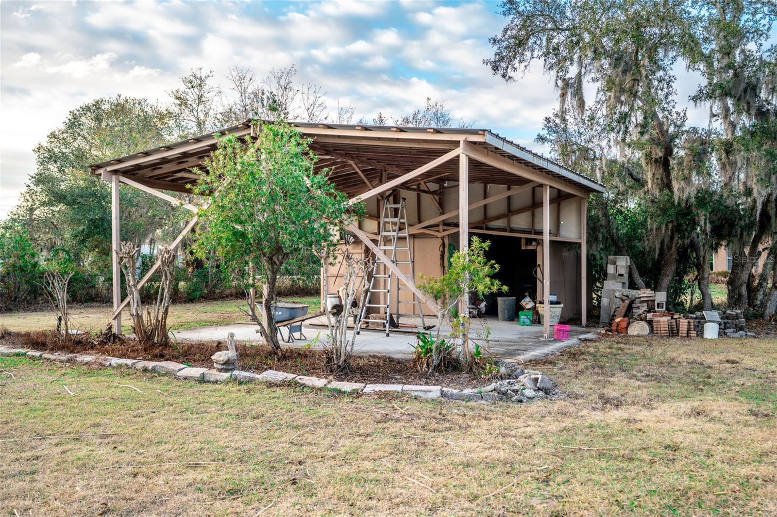 Outside barn and storage
