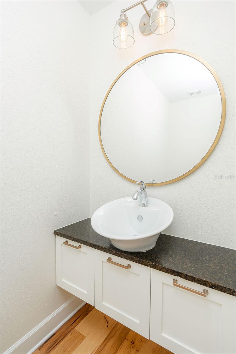 Guest Bathroom near Garage Entry