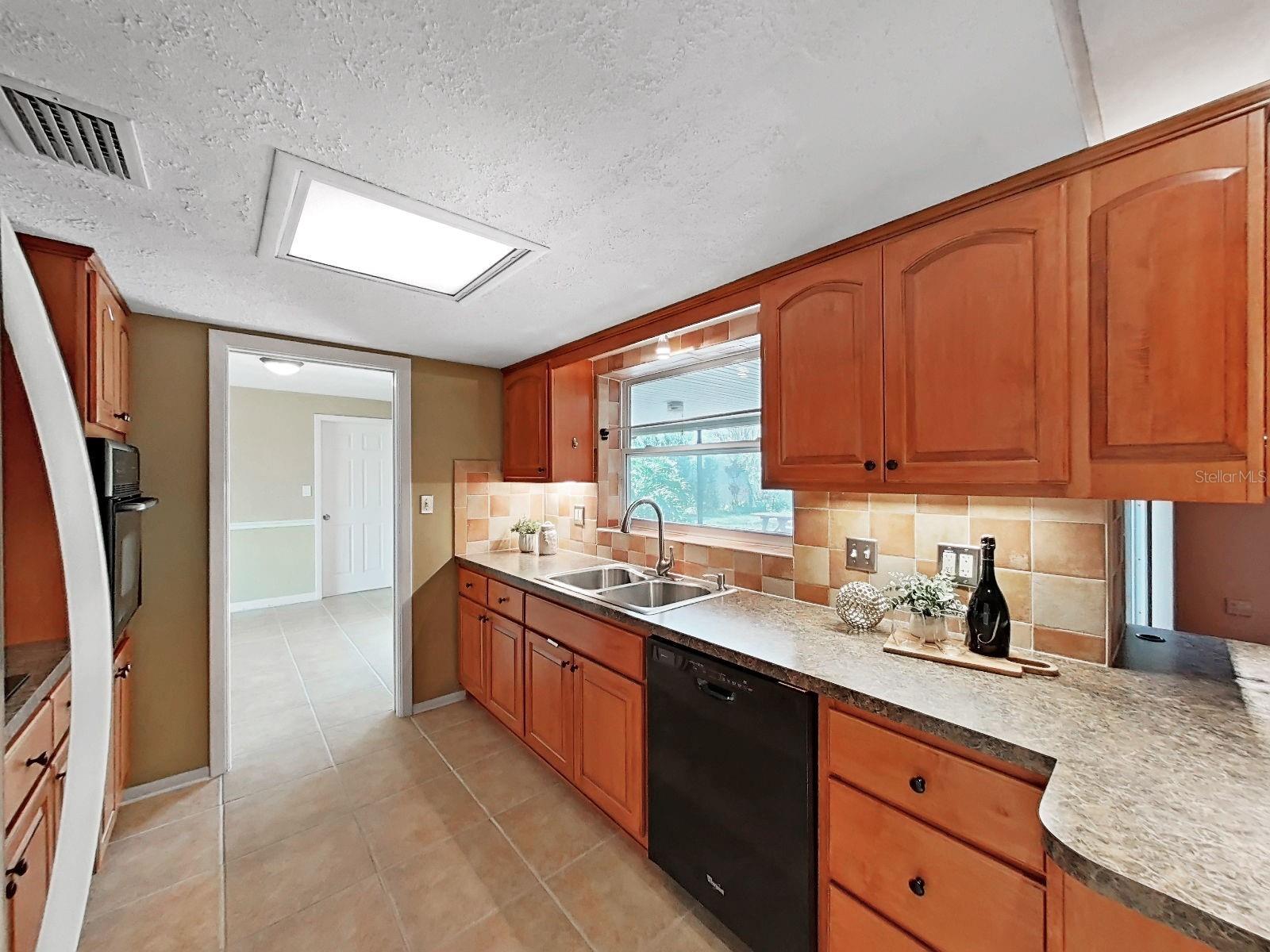 Under cabinet lighting creates a nice mood & just the right amount of accent for enjoying time in the kitchen.