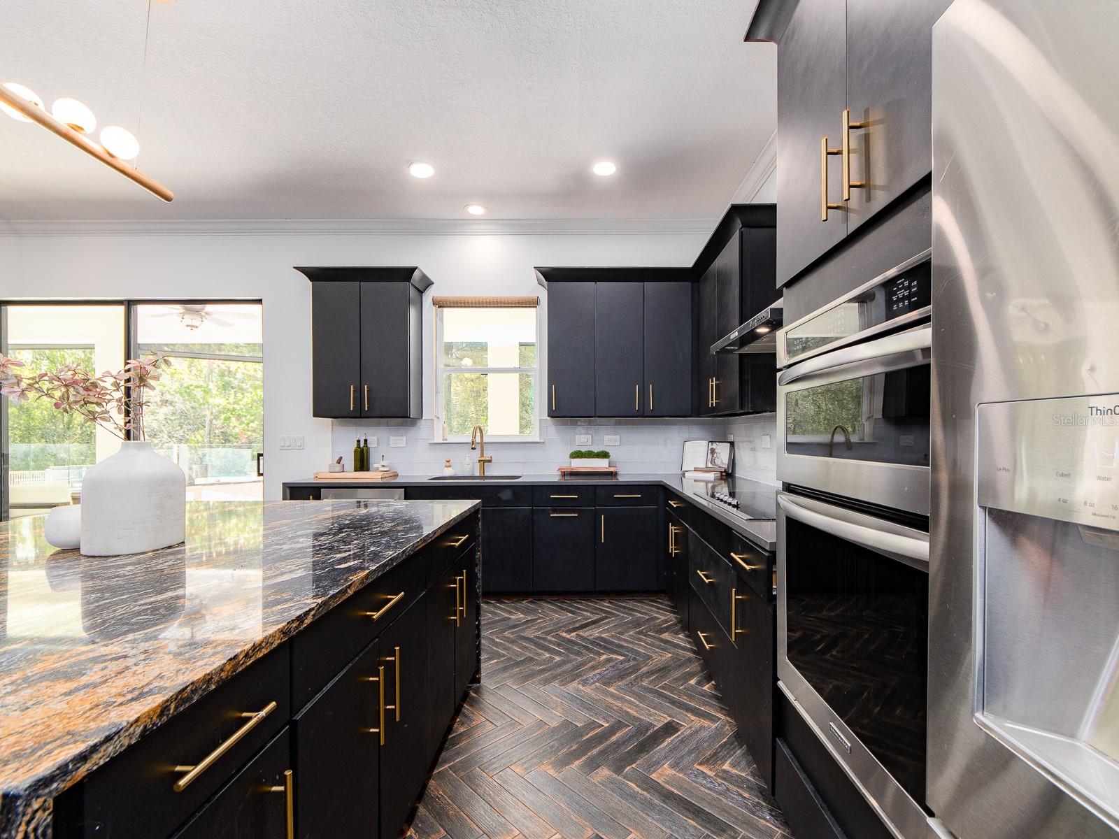 Kitchen with Double Wall Ovens