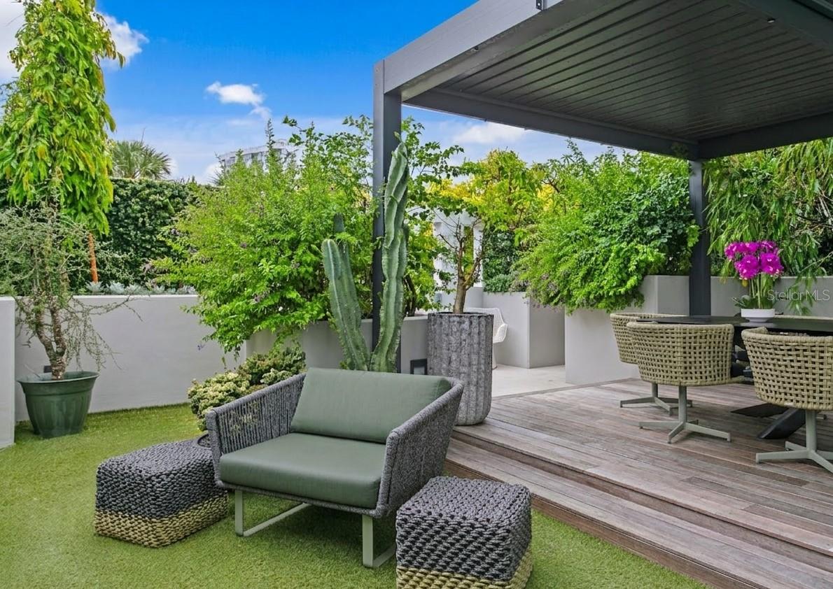 Private Terrace with Outdoor Kitchen in Progress