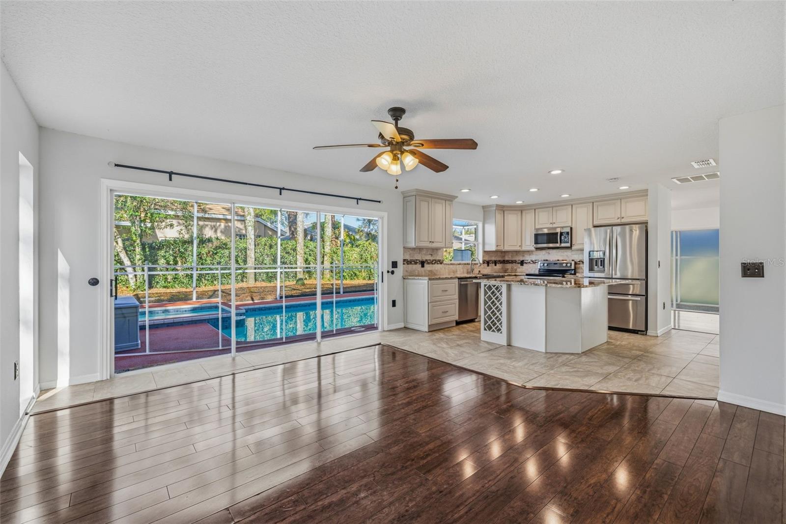 Family room and Kitchen